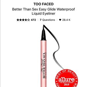 Too Faced Better Than Sex Liquid Eyeliner.